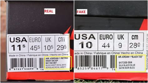 stamps on fake shoes|how to check for genuine shoes.